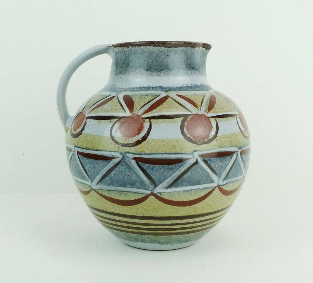 kroesselbach mid century VASE jug abstract pattern 1950s 60s