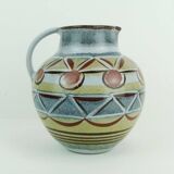 kroesselbach mid century VASE jug abstract pattern 1950s 60s