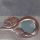 Vintage cat mirror