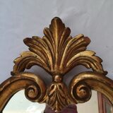 Mirror wooden gold 90x60cm