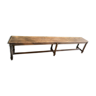 Old wooden long pew