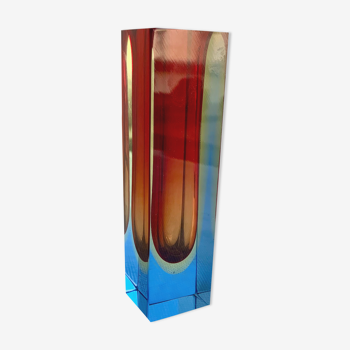 Vase de F. Poli pour Murano, Italie, années 1970