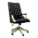 Large Classic English White Chesterfield Office Chair