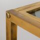 Mid-century italian brass bar cart with portable tray, 1960s