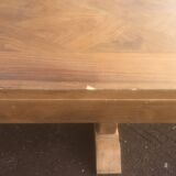 Dining table 1940 Art Deco walnut