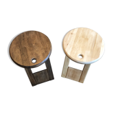 Pair of Suzy stools by Adrian Reed