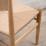 4 chaises CH36 d'Hans J. Wegner par Carl Hansen & Son