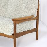 Set van designer bank + 2 fauteuils 'Sliedrecht' - opnieuw bekleed