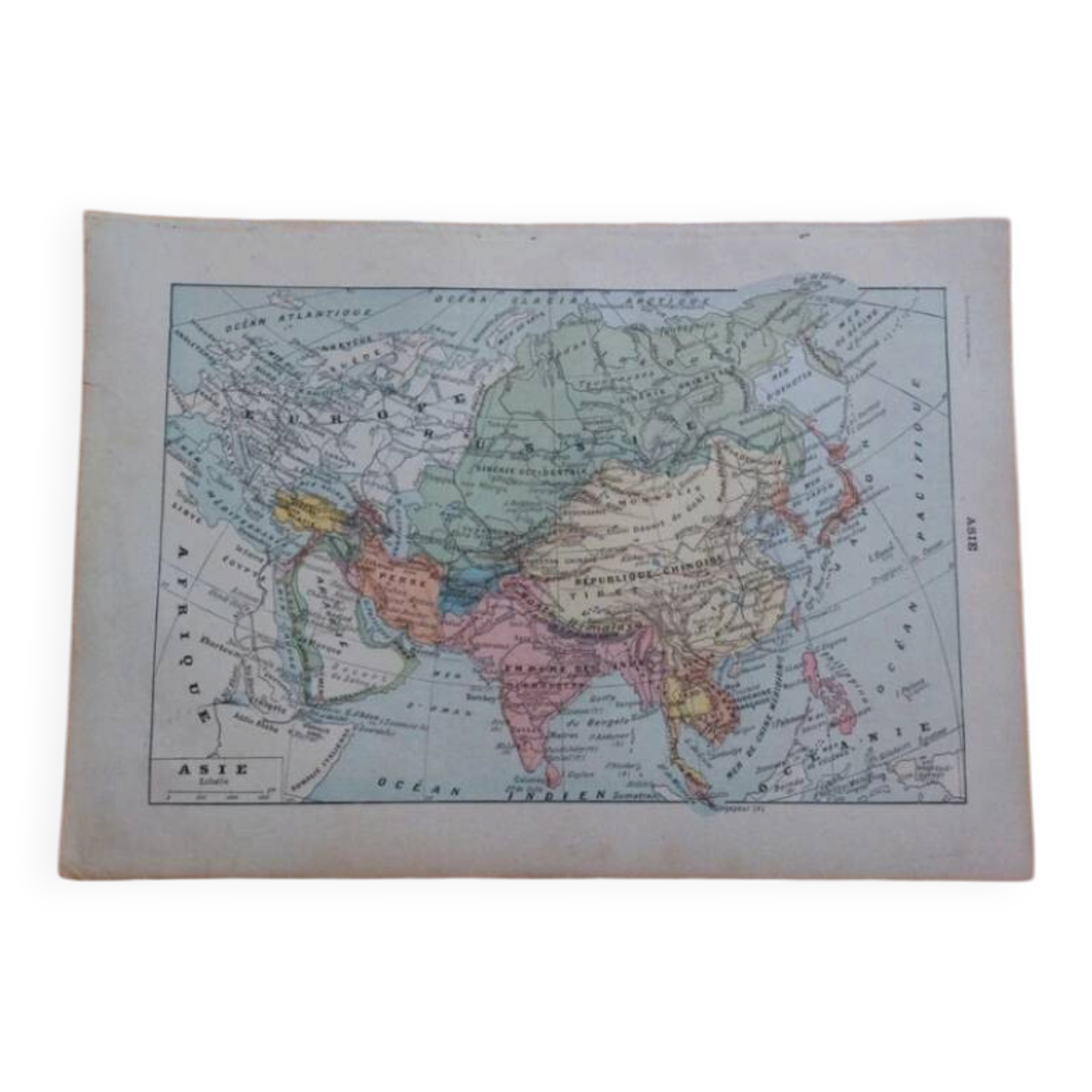 Larousse map of Asia