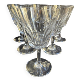 6 baccarat wine glasses côte d'azur service - size n°3 - stamped