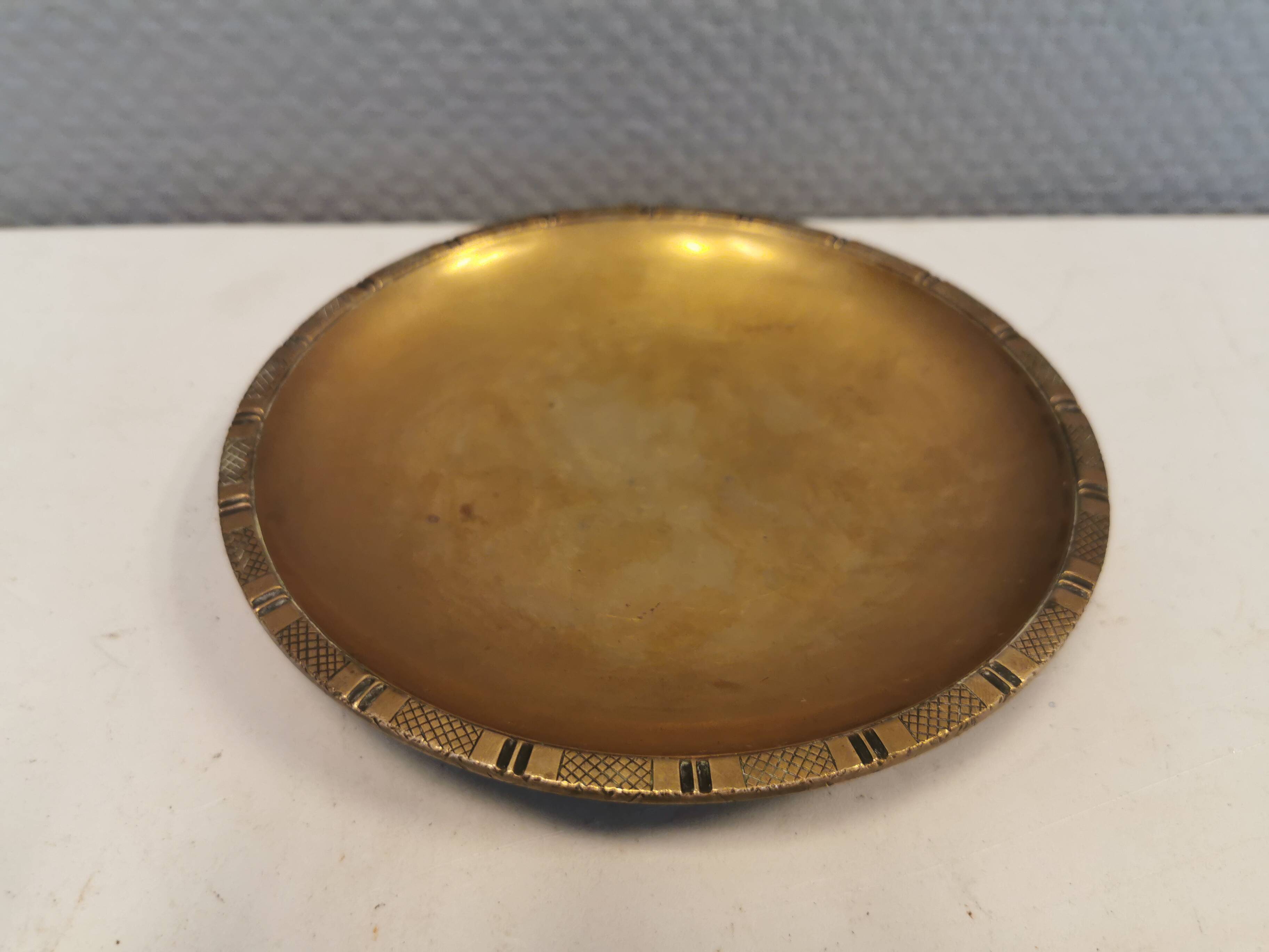 Bronze bowl by Just Andersen, from the 1920s, and incredibly beautiful and well maintained.