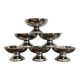 6 stainless steel ice cream bowls