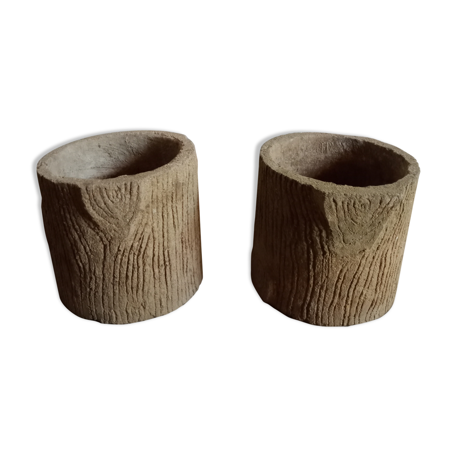 Trunk-shaped flower pots