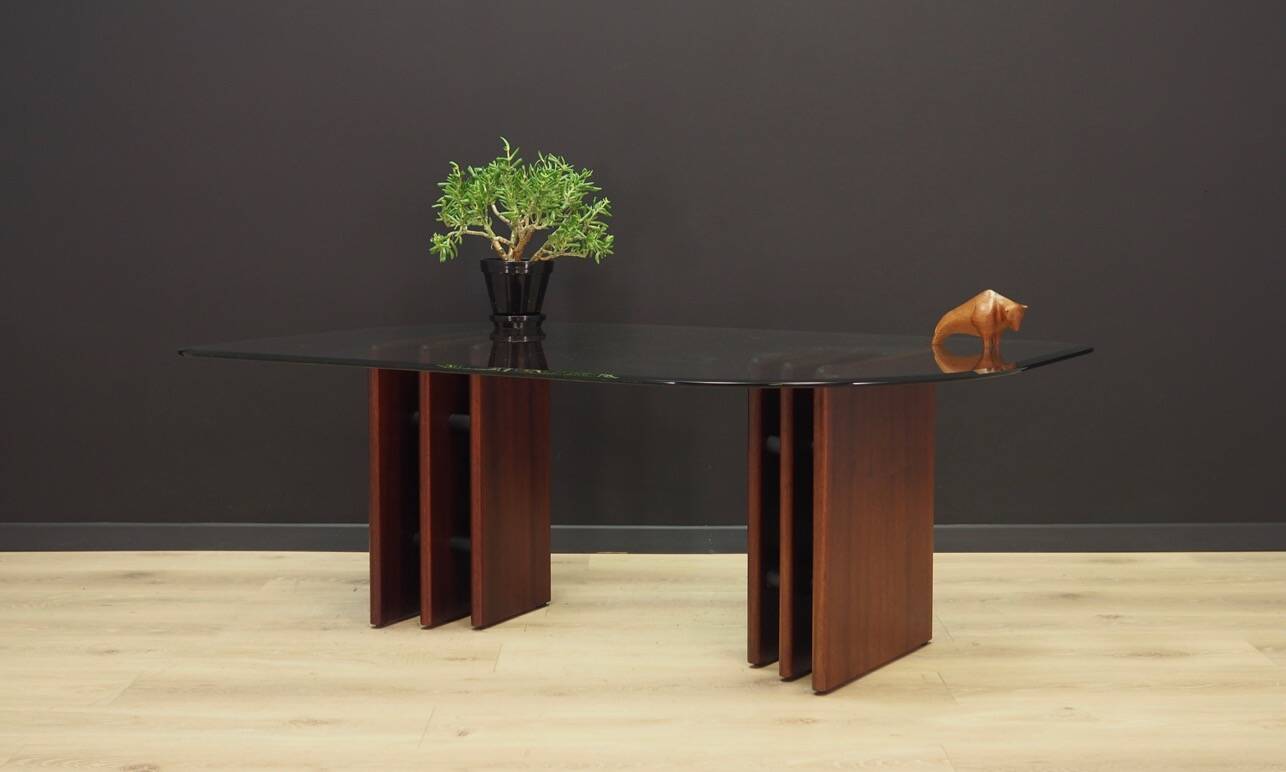 Mahogany coffee table, Danish design, 1960s, manufacturer: Bendixen Design