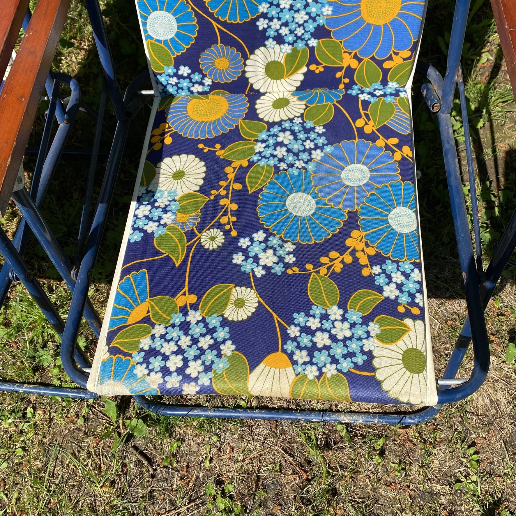 Chaises de camping pliantes années 70 , chaises de jardin