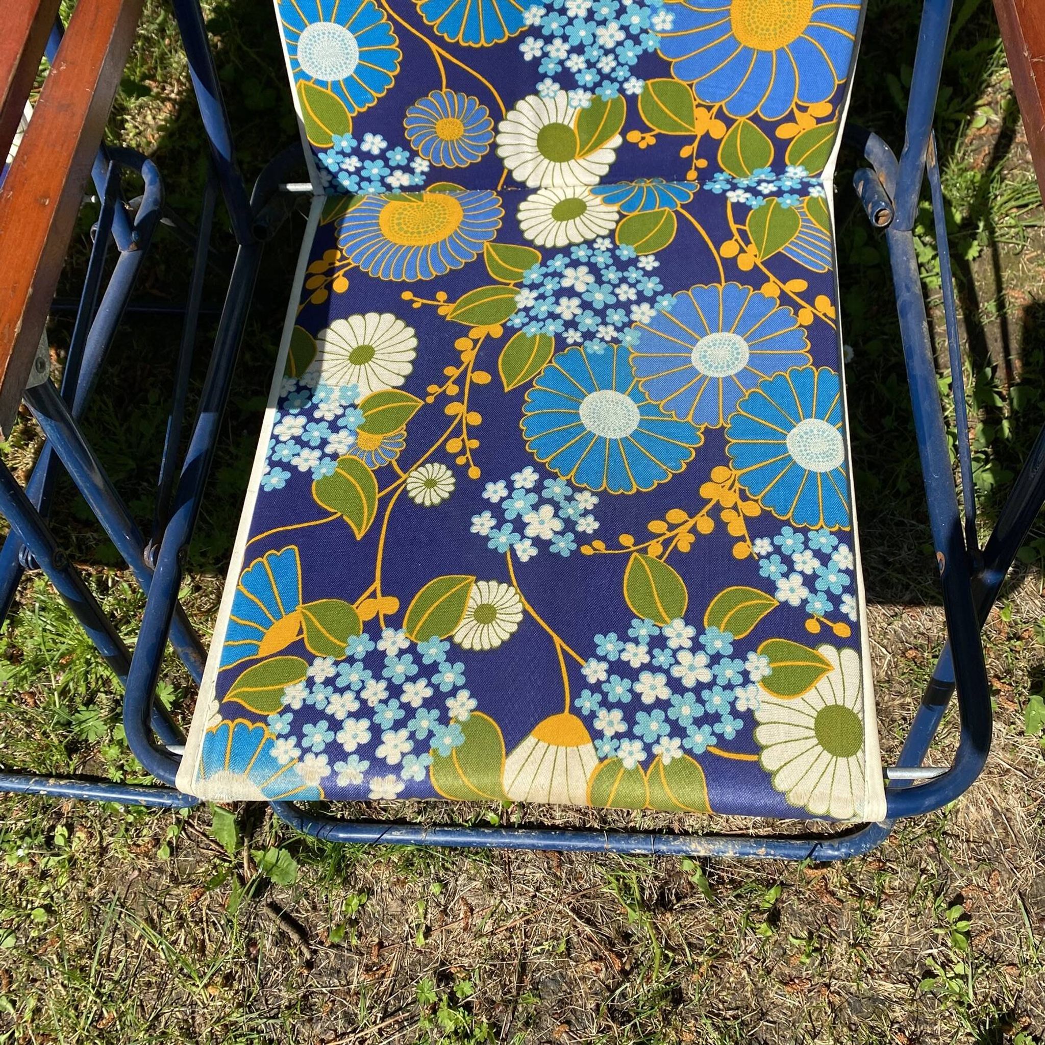 1970s folding camping chairs, garden chairs