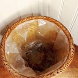 Cache pot osier vintage