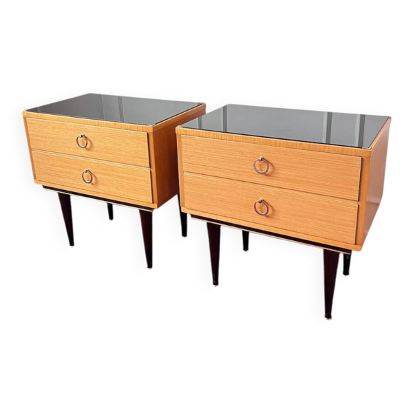 Paire de chevets vintage