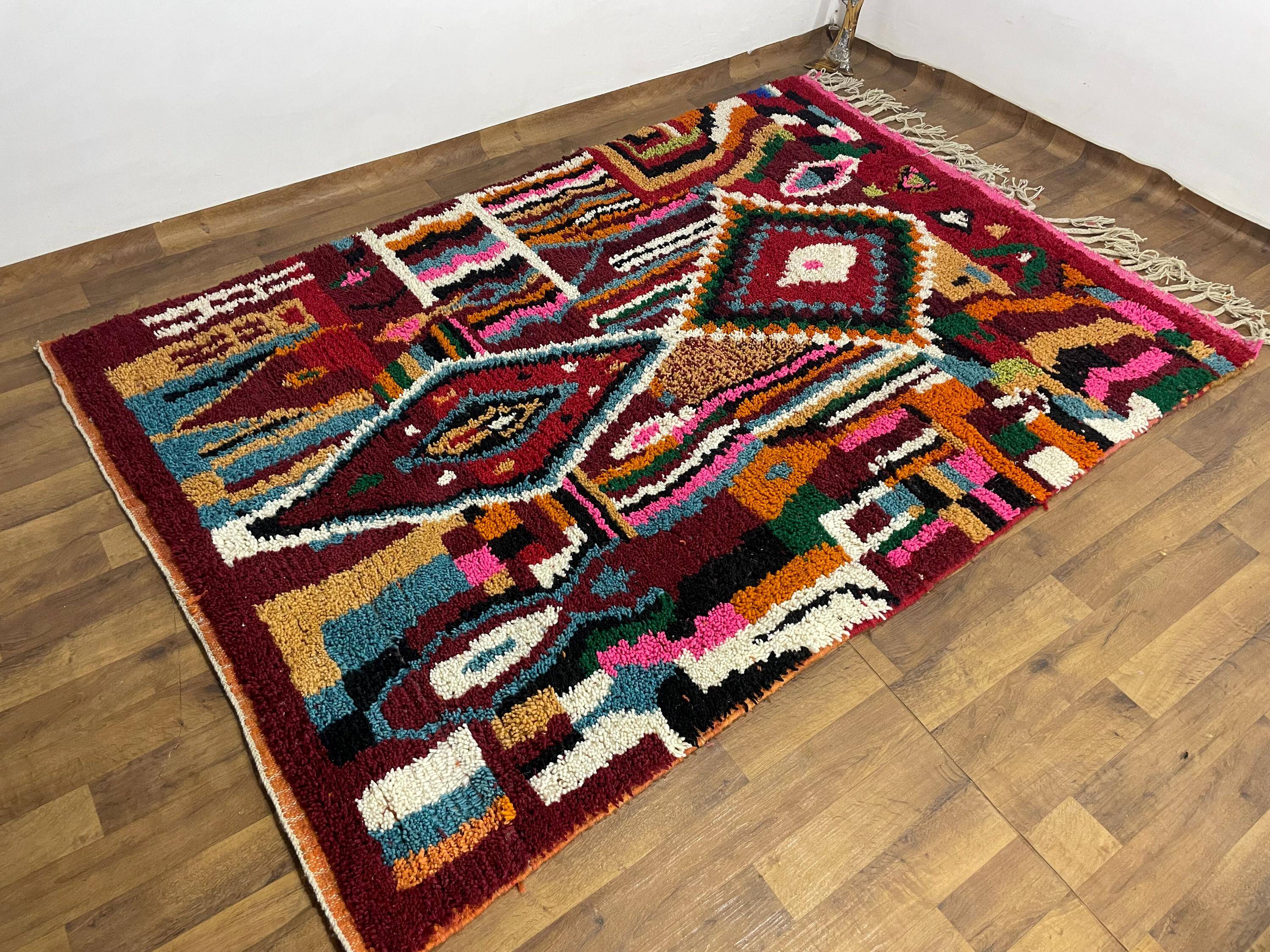 Tapis marocain artisanal authentique 2.5 x 1.5 m