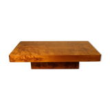 Table basse en loupe d'orme