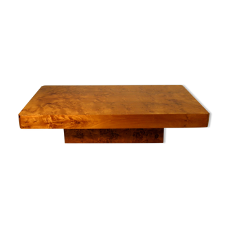 Table basse en loupe d'orme