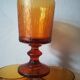 4 amber glasses