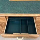 Mado buffet in restored pitch pine