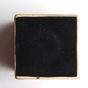 Ceramic cube candle holder by Raymonde Leduc, Vallauris, 1960s