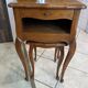 Louis XV style gueridon and stool set in solid oak.