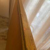 Large and old wooden mirror