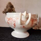 Dutch Tureen Petrus Regout Marines Series 1896 Maastricht Red Transferware