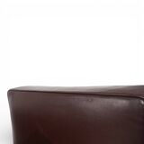 Set of 2 B&B Italia Maxalto Apta Imprimatur leather armchairs by Antonio Ci