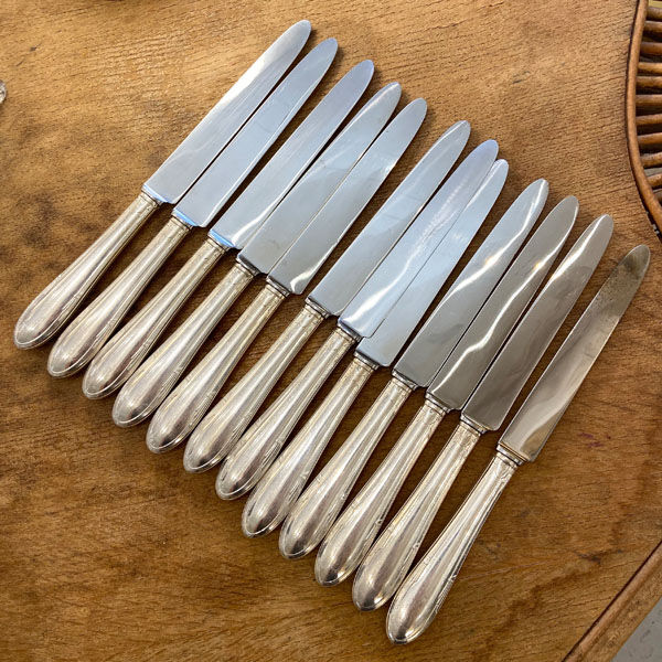 Series of 12 Art Deco knives