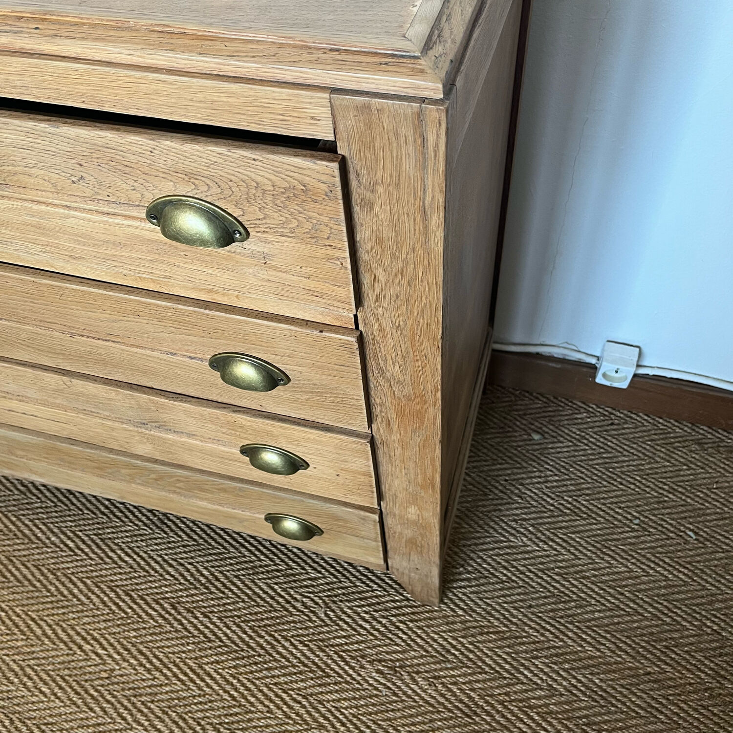 Vintage craft furniture style chest of drawers