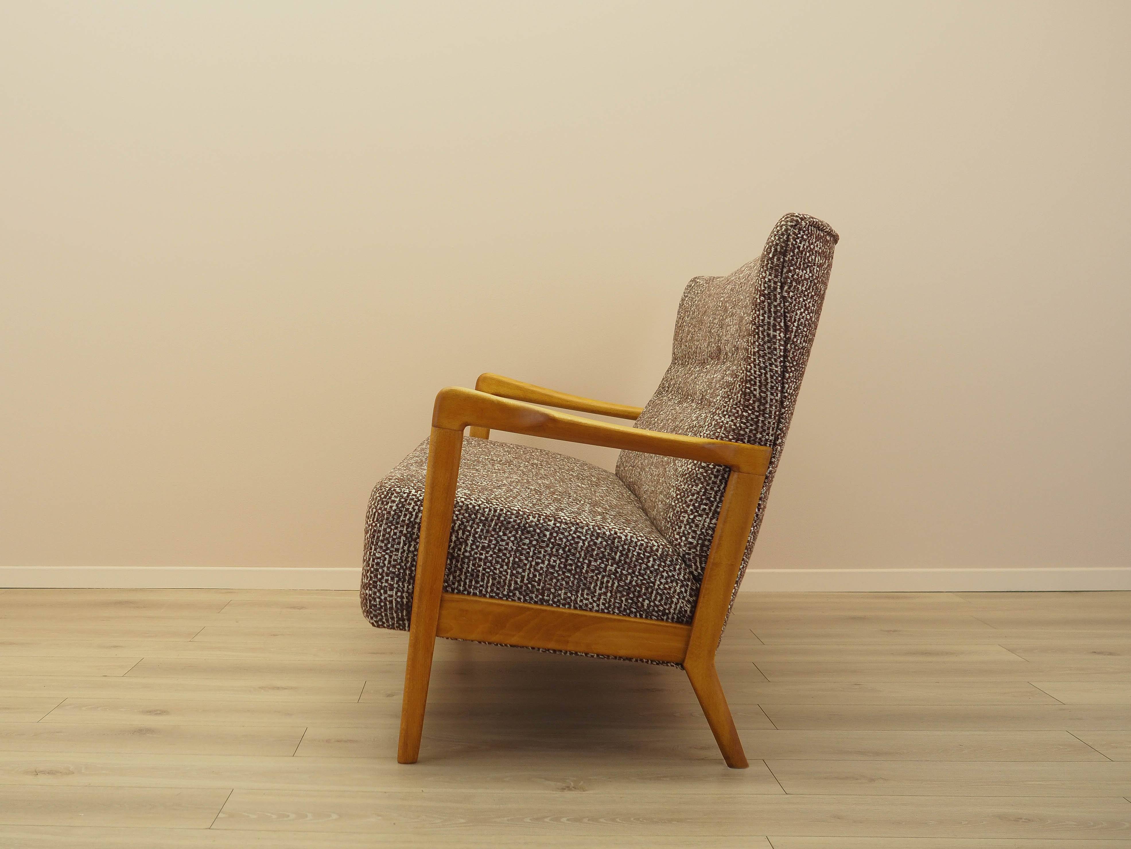 Beech sofa, Danish design, 1960s, manufacturer: Fritz Hansen