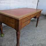 Louis XVI style oak desk