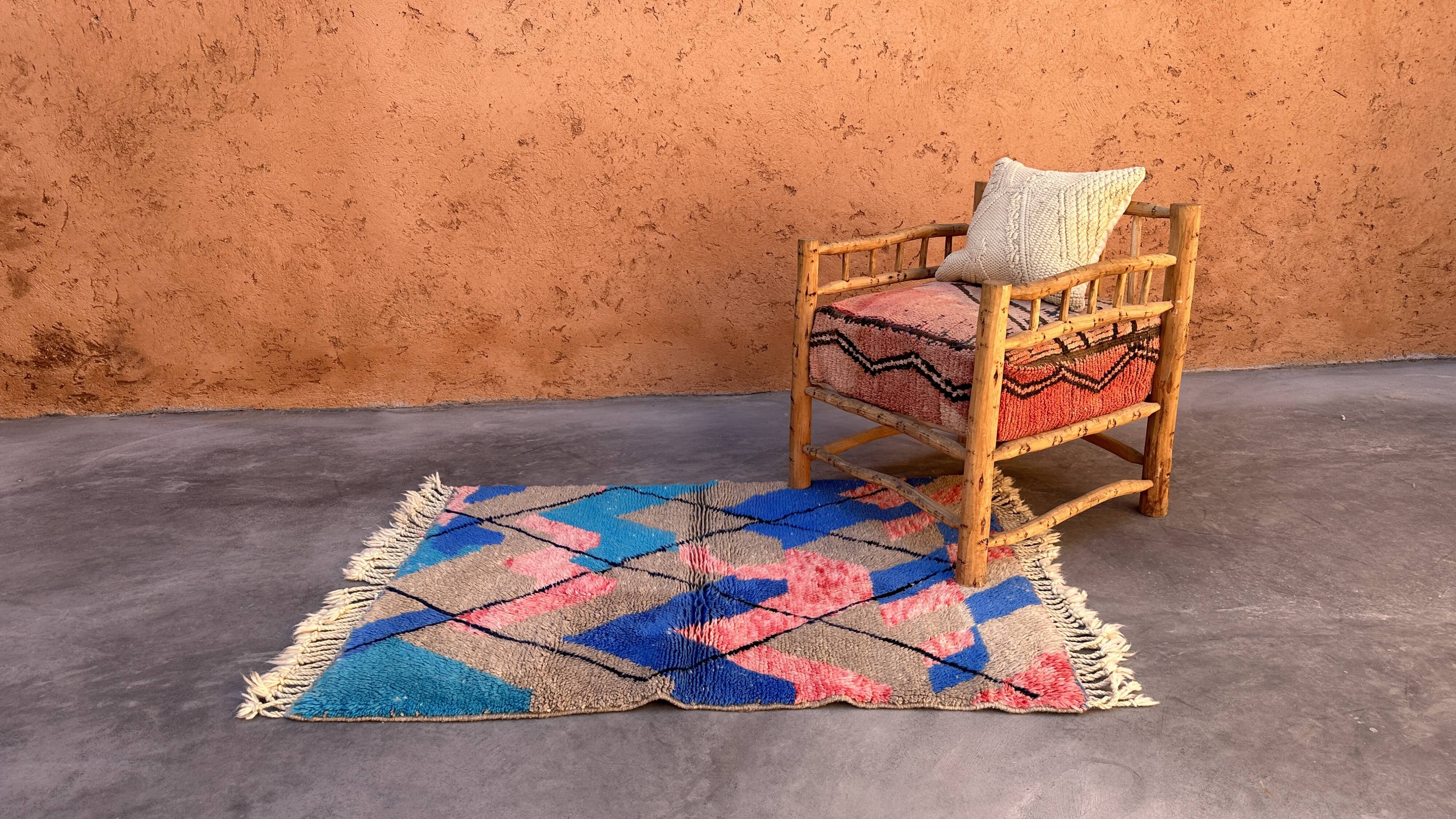 Colorful Beni M'Rirt Berber rug - 150 x 106 cm