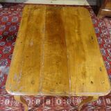 Table en merisier XVIIIème siècle Louis XV à deux tiroirs