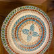 Mosaic garden table, gooseneck legs