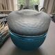 Vase style Lalique tons bleus
