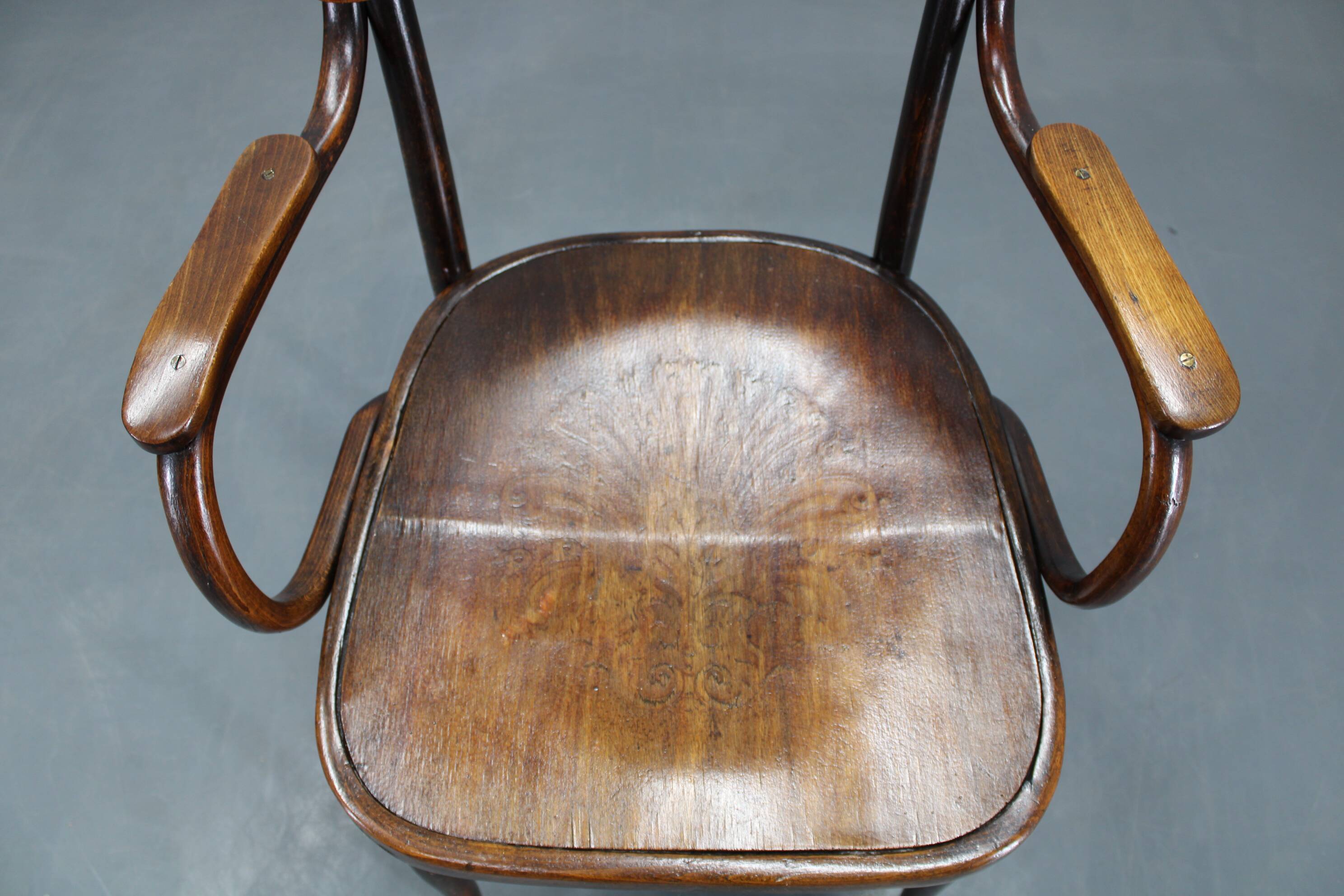 1940s Thonet beech chair no. 57, Czechoslovakia