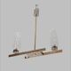 Chandelier mid century modern geometric shape 1 meter long