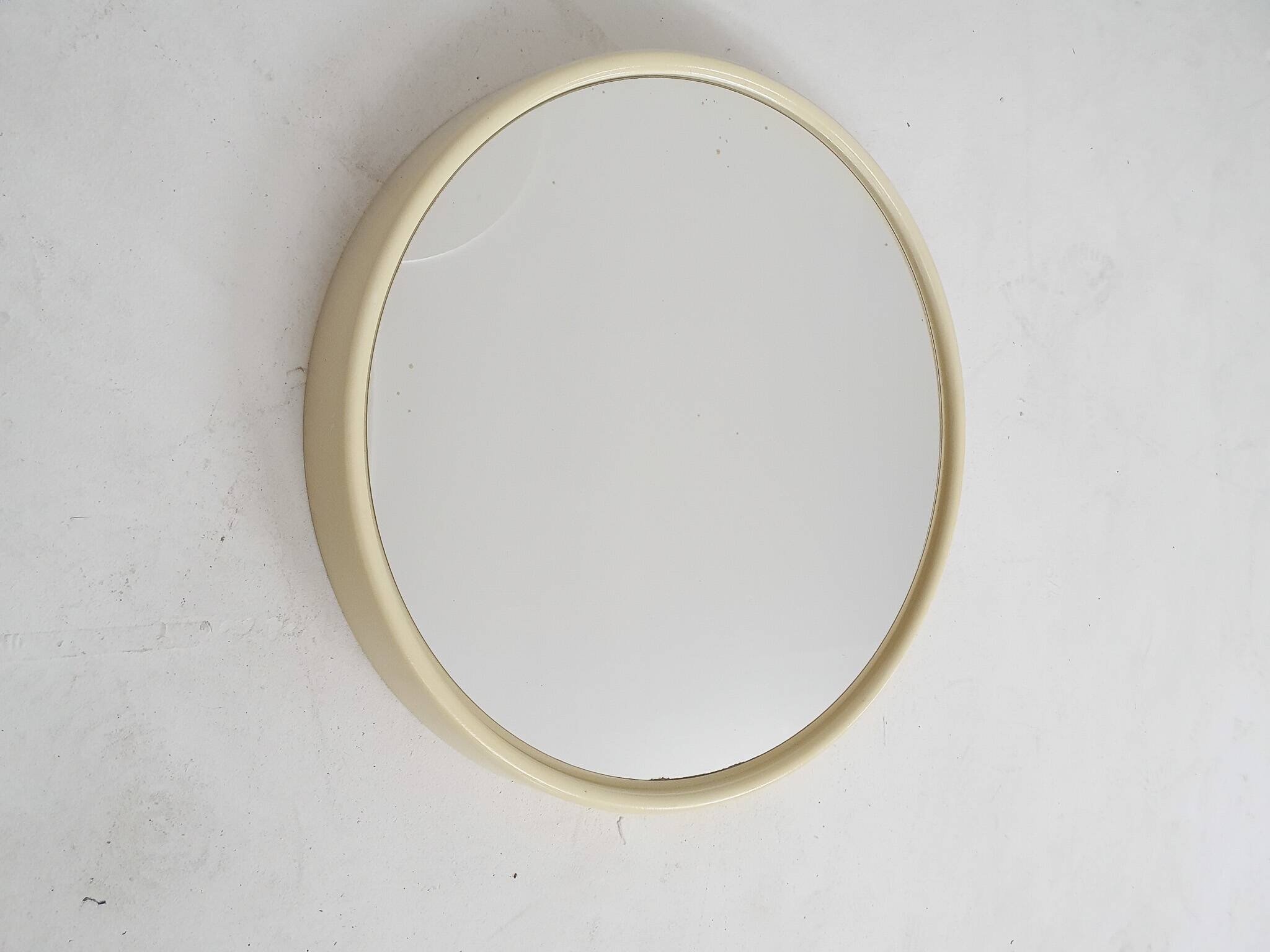 Mid-century round polyester mirror, The Netherlands 1960's