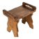 Tabouret en bois sculpté, chêne, 1950-1960