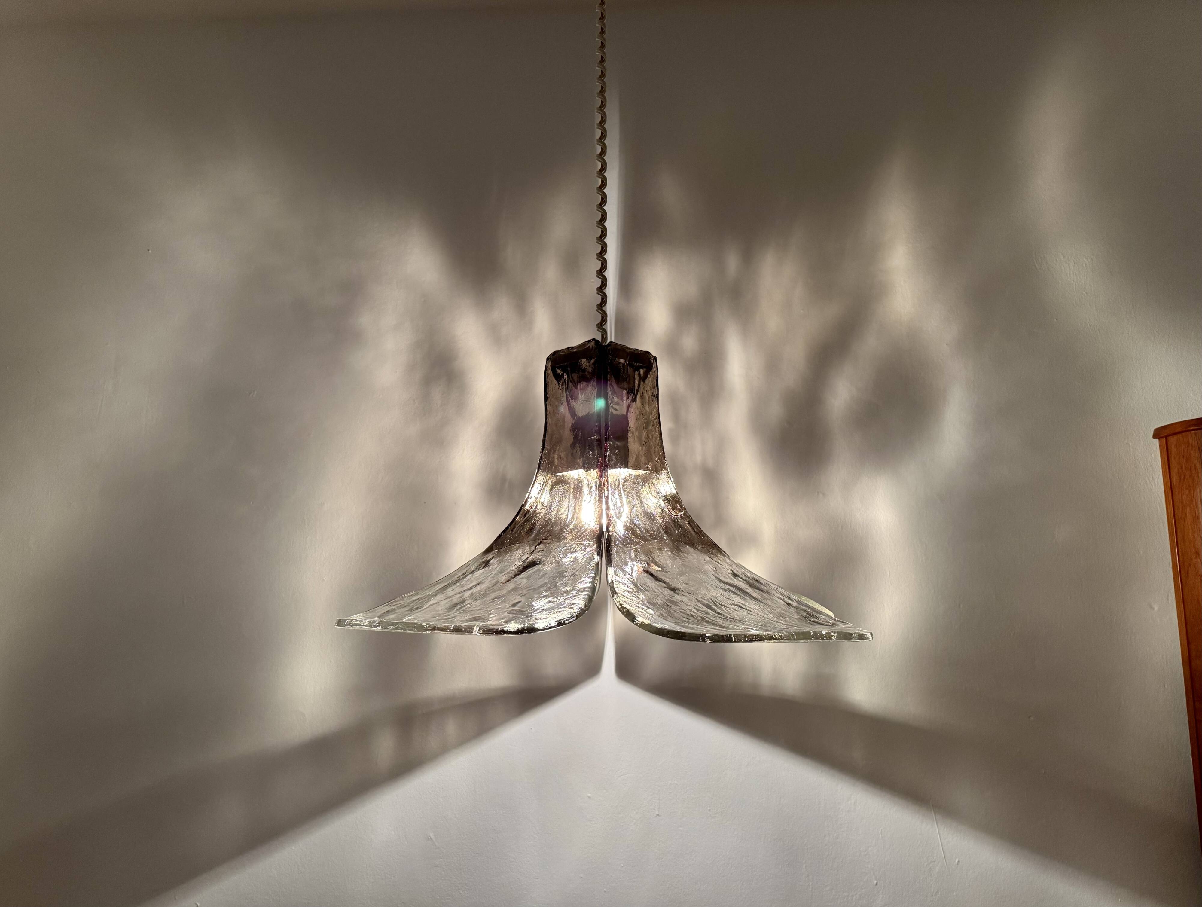 Murano Glass Pendant Lamp by Carlo Nason for Mazzega