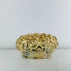 Amber glass Bubble wall light in the style of Helena Tynell, snail model. 60s.
