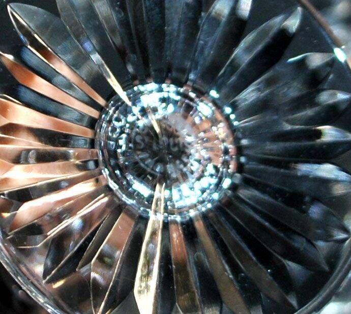 Saint-Louis set of 6 Tommy cut crystal champagne flutes signed H18.5