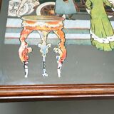 Two mirror frames Art-Deco style, silkscreened " Monte-Carlo " - France - 70's