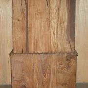 19th-century Anglo-Indian colonial hardwood library on a chest of drawers.