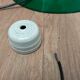 Lot de 3 opalines vertes anciennes
